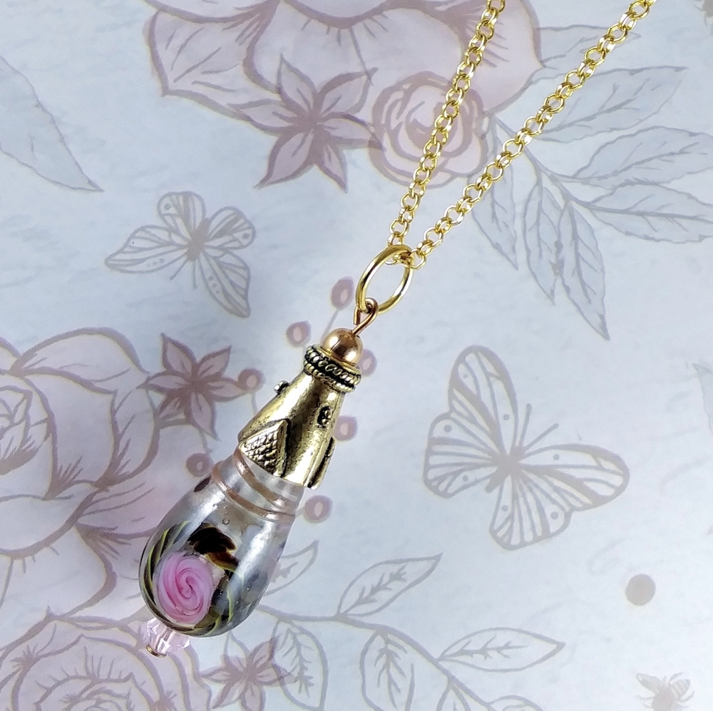 Gold Teardrop Necklace